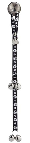 PoochieBells Signature Paw Print Gassitraining, Hunde Türklingel, Stubenrein Machen