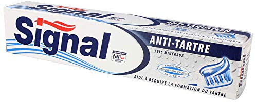 Signal Zahnpasta gegen Zahnstein, saubere & glatte Zähne, Vorbeugung von Karies, 75 ml
