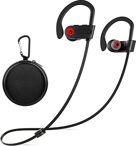 Otium Wireless Headphones, Bluetooth Headphones, Best Sports Earbuds, IPX7 Waterproof Stereo Earphones for Gym Running 9 Hours Playtime Noise Cancelling Headsets