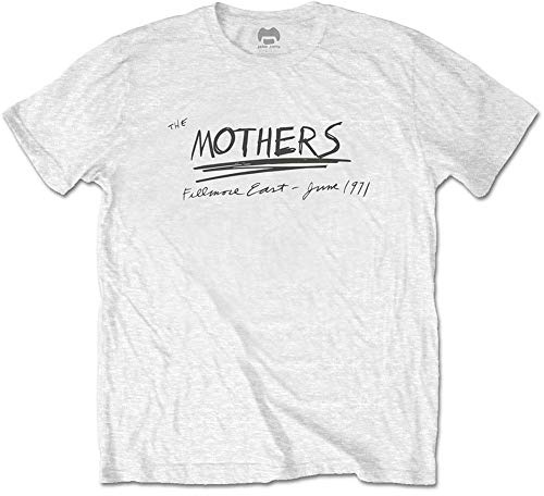 Frank Zappa T-Shirt Uomo Filmore East Slim Fit Bianco, Bianco, XXL