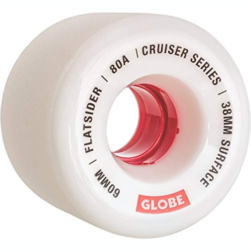 Globe Flatsider Rollen, Weiß/Rot (Mehrfarbig), 60mm