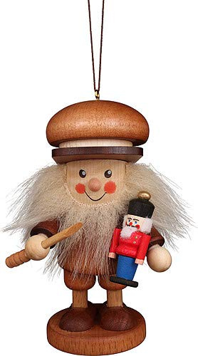Christbaumschmuck Strolch Nussknackermacher Natur - 9,5 cm
