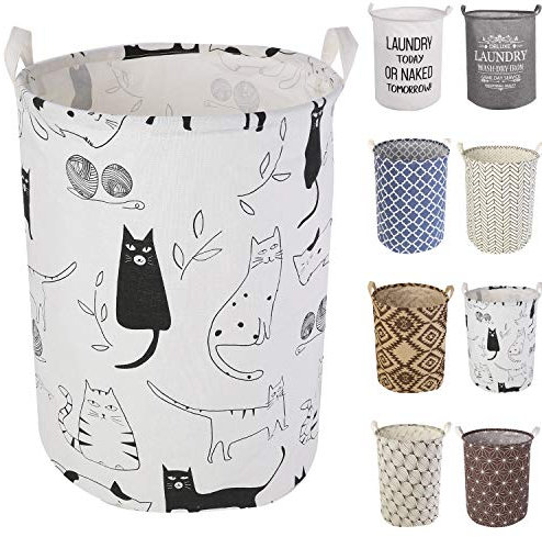 LessMo 19,7 Paniers à Linge, Paniers à Linge Pliable Grand Bac de Rangement en Tissu Corbeille à Linge pour Organiser Chambre d'enfants, Jouets, Vêtement