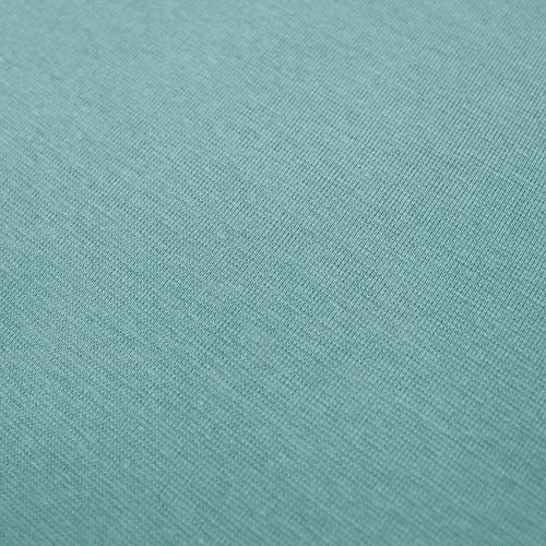 Bündchenstoff als Meterware Schlauchware 70cm breit 95% Baumwolle, 5% Elasthan über 50 Farben Auswahl Jersey (017 | dunkel aqua, Länge: 2,0m)