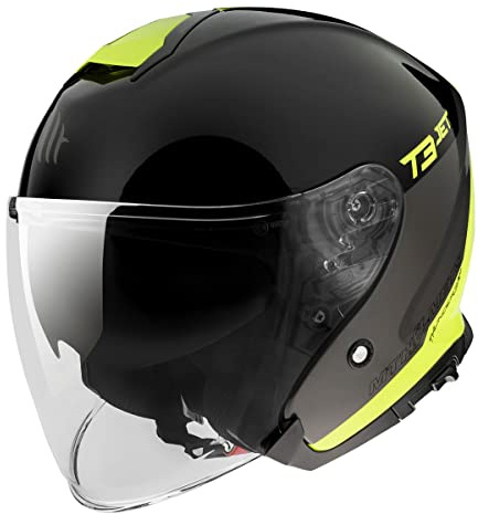 CASCO MT OF504SVTHUNDER 3 SV JET XPERT C3 AMARILLO FLUOR BRILLO XS XS