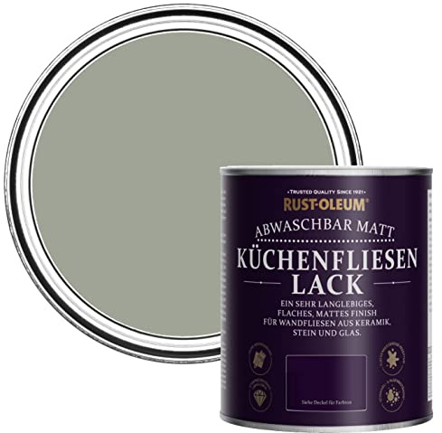Rust-Oleum Green water resistant Kitchen Tile Paint in Matt Finish - Tea Leaf 750ml