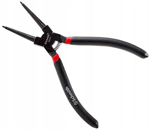 SCHMITH Seger - Alicates de anillo (160 mm, para anillos de seguridad marinos, mango antideslizante y cómodo)