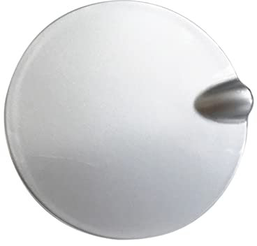 ORAMAI Silberne Tankabdeckung, Gasabdeckung, Klappentür, Kraftstoffeinfüllklappe, Gasdeckelkappe, kompatibel mit Ford Focus 2 MK2 MK3 8M51-F405A02-AA