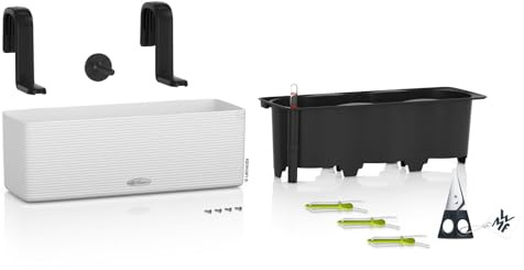 Lechuza Cube Color Triple mit Stick-System und Kräuterschere weiß 13679