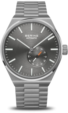 Bering Herren Analog Automatik Uhr mit Edelstahl Armband 19441-XXX