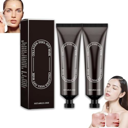 Ss Collagen Reverse Volume Peel off Face Mask,Collagen Peel Off Face Mask Bio-Collagen Real Deep Mask,Cleansing, Hydrating and Moisturizing Suitable for All Skin Types (2 pcs)