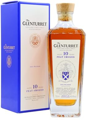 Glenturret - 2024 Release Peat Smoked Single Malt Scotch - 10 Year Old Whisky 70cl 48.4% ABV