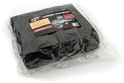 LST Anhängernetz feinmaschig 2x3 m Abdecknetz Ladungssicherung Hängernetz schwarz