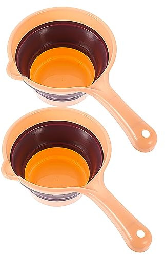 OFFSCH 2 Pezzi Mestolo Pieghevole in Plastica Cucchiaio D'acqua Pieghevole Mestolo D'acqua Da Cucina