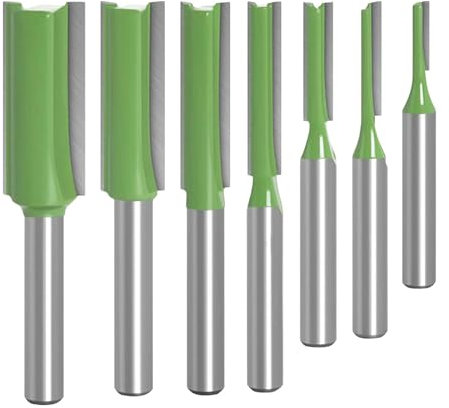 7 Teiliges Set Fräser für Oberfräse, Legierung Nutfräser 6mm Schaft, für DIY Holzbearbeitung,Holzzuschnitt