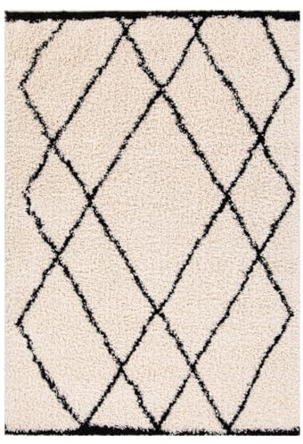Future Home Tapis déco Type berbère à Poils Longs 133x190cm