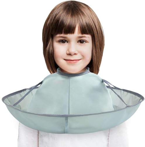 Dachdesign Haarschneidkap - faltbares Frisekapem mit Verschluss, Kinder Delphin Friseurschürze, faltbares Frisekaper mit Verschluss, perfekt für Kinder