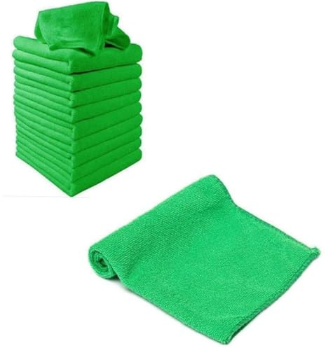 Gatuida 16stücke Pack Saugfähige Taschentücher Gesichtsreinigungstücher Tragbare Reisetücher Aus Polyester Sanft Und Langlebig Für Gesicht Und Körper Grün Je