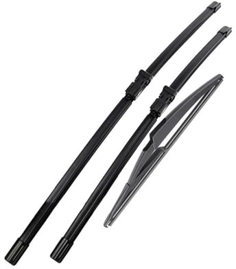 Hojas para limpiaparabrisas para Nissan Pulsar Tidda C13 2014-2023 Parabrisas Ventana 26 +14 +12 Juego De Escobillas Limpiaparabrisas Delanteras Y Traseras Limpiaparabrisas