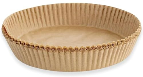 PARENCE.- Lot de 20 Bases Rondes en Papier pour Friteuse à Air 20/24 cm – Moules Jetables Antiadhésifs Résistants à la Chaleur – Accessoires Airfryer