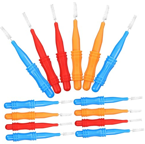 ULTECHNOVO 50 pièces Brossettes Interdentaires Compactes Multicolores avec Poignée Antidérapante Nettoyeur Portable pour Dents Bridges Appareils Orthodontiques et Prothèses pour Voyage et