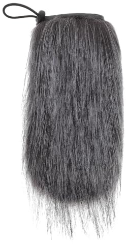 Cabilock Mikrofon Windschutzscheibe 18cm mit Pelzbesetztem Windschutz Winddicht Flauschige Mikrofonabdeckung für Outdoor Aufnahmen Geräuschreduzierung und Schutz vor Atem und Windgeräuschen