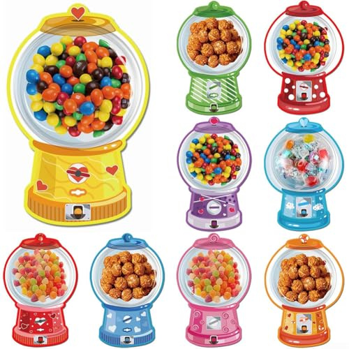 Valentinstag Twist Candy Machine Geschenkbeutel – interaktive Party-Austausch-Grußkarte für Klassenzimmer-Feiern, 18 Stück oder 36 Stück, buntes Papier-Design (36 Stück)
