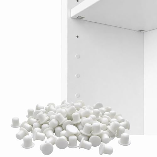 Sintrix Fab Set de Tapones para Agujeros de Muebles – Aprox. 220 Cubretaladros, Tapones Cubreagujeros y Cubretornillos – Compatible con IKEA Platsa, KLEPPSTAD y Billy – Ø 3,4 mm