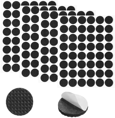 HJZHII 192 STK Antirutsch Pads Selbstklebende, 20mm Anti Rutsch Gummimatte | 3mm Dicke Möbelgleiter Schwarz Rund Parkettschoner Rutschhemmer Möbelstopper für Möbelfüße Stuhlbeine Sofas