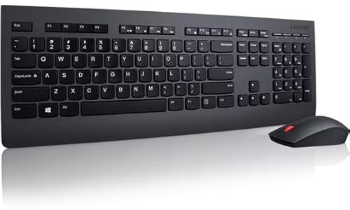 Lenovo Clavier et souris sans fil professionnels sans fil clavier anglais et souris USB récepteur 4 x 30H56796
