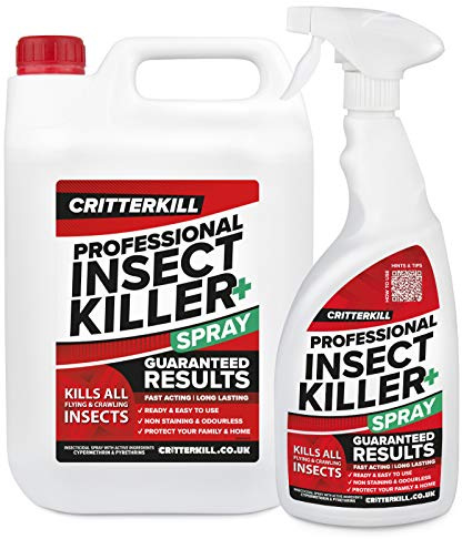 CritterKill Professional Insect Killer Spray | As Used by Pro Pest Controllers | 5 Litre Bulk Pack + 1 Litre with Trigger Spray