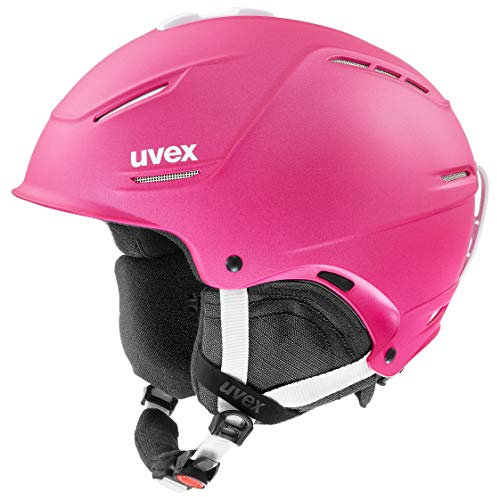 uvex p1us 2.0 - skidhjälm för dam och herr - individuell storleksanpassning - optimerad ventilation - pink met. - 52-55 cm