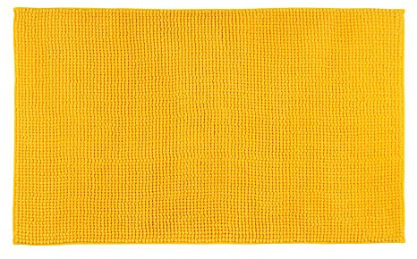 Gözze - Alfombrilla de baño antideslizante, muy suave, microfibra, 50 x 70 cm - Amarillo