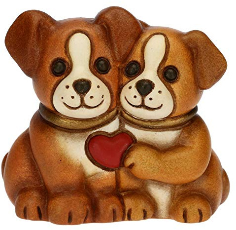 THUN - Cani Adorabili - I Classici, Figure - Idea Regalo - Linea Cerimonia - Ceramica - 5,3x3,4x4,7 cm h