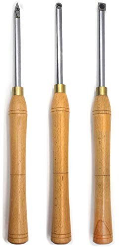 Rund Holz Drehwerkzeugsatz, Hartmetall Drehmeißel Werkzeugsatz, Mittelfinisher, Detailer, Rougher, 3 Set