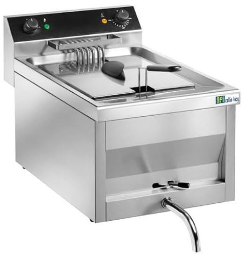 Friteuse Professionnelle à Poser Electrique en Inox avec Robinet de Vidange - 12 L - AFI Collin Lucy
