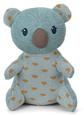Sterntaler 3012105 Stay TRUE to nature Strick-Spieltier Koala Kalla, Für Babys ab der Geburt, 29 x 15 x 13 cm, Hellblau