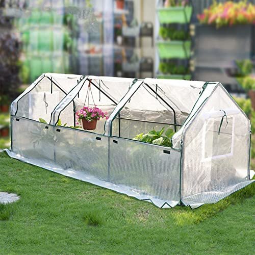 TRGCJGH Mini Serra Portatile Green Hot House, Coltiva Piante, Serra da Giardino, Copertura per Aiuole da Giardino per Piante