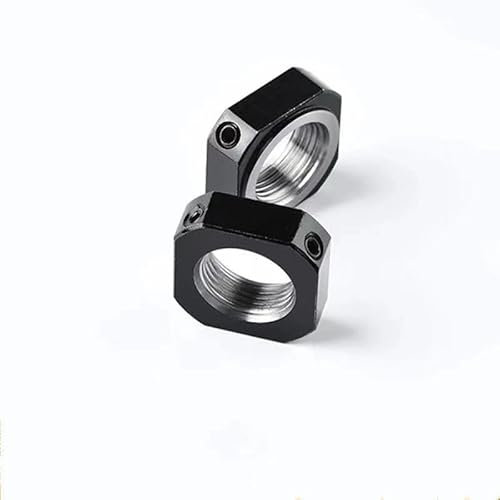 Cfty Sicherungsmutter M17 M20 M25 M30 M35 M40 Quadratische Mutter eingebaute Messingschraube Trägersitzschlösser Nusskabelsäule Muttern Sicherungsmuttern (1pc)(M20x1.0)