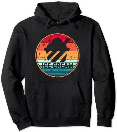 Coupe à glace d'été rétro vintage pour femmes, hommes, enfants, adolescents Sweat à Capuche