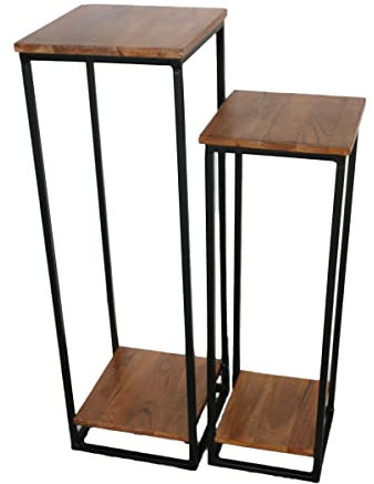 Gall&Zick Säulenmöbel Set/2, Blumenbank (Säulen), Hoher Beistelltisch