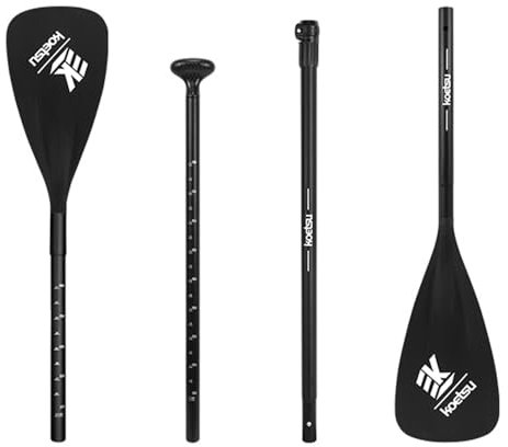 Taruor Verstellbares -Paddel, Kajak Verstellbar Leicht Doppelpaddel Teleskoppaddel, Aluminiumlegierung, Stand-Up-Paddle-Board-Paddel, tragbares einziehbares Paddel