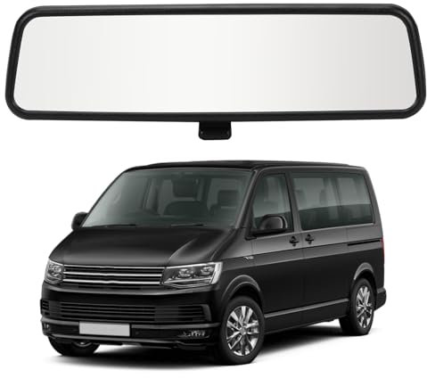 Innenrückspiegel Ersatz für VW T5/T6/T6.1/T7 2003-2024/Caddy 2003-2024, Rückspiegel Auto Innenspiegel Glas Spiegel, 3B0857511G
