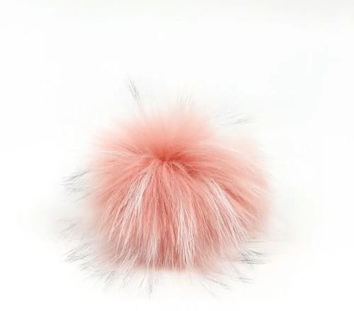 ROCILA 1 Stück 15 cm Kunstfuchspelz, Flauschiger Pompom-Ball, Farbenmix für Hüte, Charms, Accessoires, Knopf, Kindermützen, abnehmbare Strickmütze für Frauen