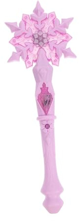 Garneck Schnee Zauberstab Leuchtstab Für Mädchen Erleuchten Weihnachtszauberstab Kinderkostüme Weihnachtlicher Leuchtstab Geführter Schneeflockenstab Mädchen Rosa Plastik