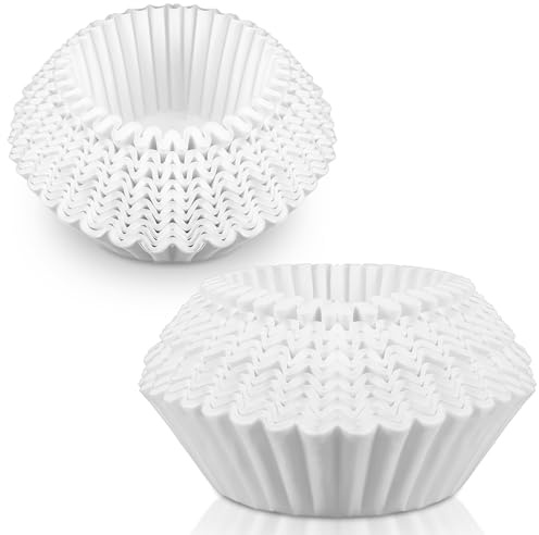 AmazingSpark 500 Pcs Extra Large Coffee Filters Disposable White Commercial Paper Filters for Coffee Brewing, Restaurants, Large Brewers, No Overflow, No Tearing(15in X 5-1/2in)