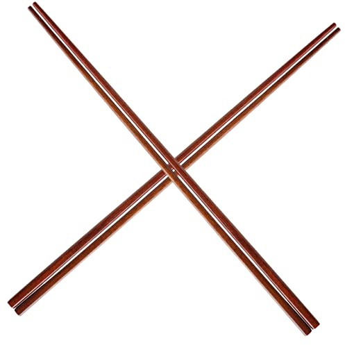 Alipis 2paia Bacchette Lunghe in Legno Per Cucinare Di Bacchette Allungate Per Hot Pot e Noodles Riutilizzabili Per Chef e Attività All Aperto