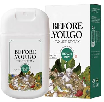 Spray per toilette - 30 ml prima di andare a spruzzo igienico - aggiornamento del deodorante per aria per mascheramento degli odori per bagni pubblici - Eliminatore odore di odore per il deodorante