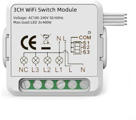 TONIXY Smart Blinds Interruptor de cortina inteligente Interruptor de persiana enrollable para Tuya para Zigbee WLAN, control de voz y aplicación para persianas toldos cortinas (Road 4)