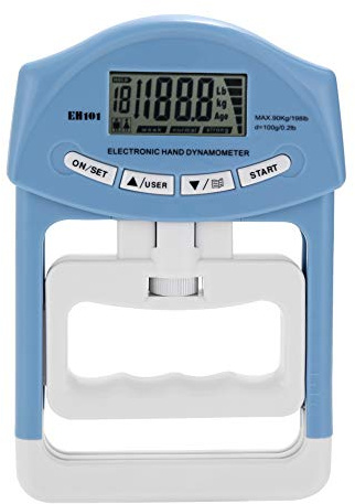 Tester elettronico di forza di presa per fitness fisico, dinamometro per ginnastica, tennisti, scalatori, lesioni muscolari, allenamento ricorrente, dispositivo di fisioterapia spedito senza B